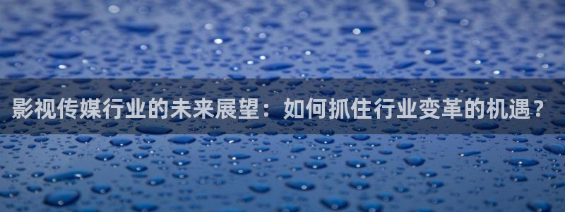 全能影视软件：影视传媒行业的未来展望：如何抓住行业变革的机遇？
